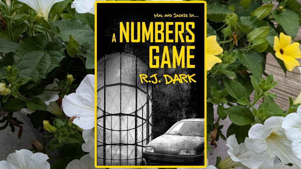 A numbers game by rj dark. Cover over a yellow thunbergia and a white petunia